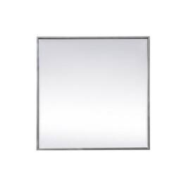 Elegant Decor - Metal Frame Square Mirror 24 inch - Silver