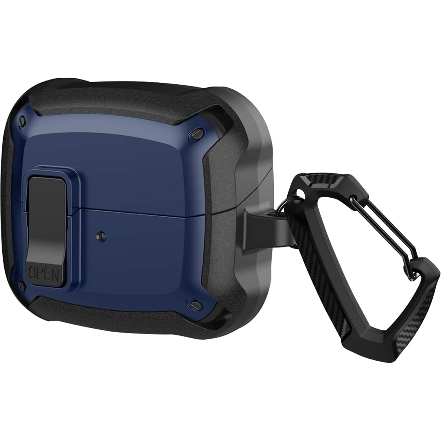 Alt View 11. SaharaCase - Raider Series Heavy Duty-Case for Samsung Galaxy Buds3, Buds3 Pro and Buds3 FE Headphones - Midnight Blue.