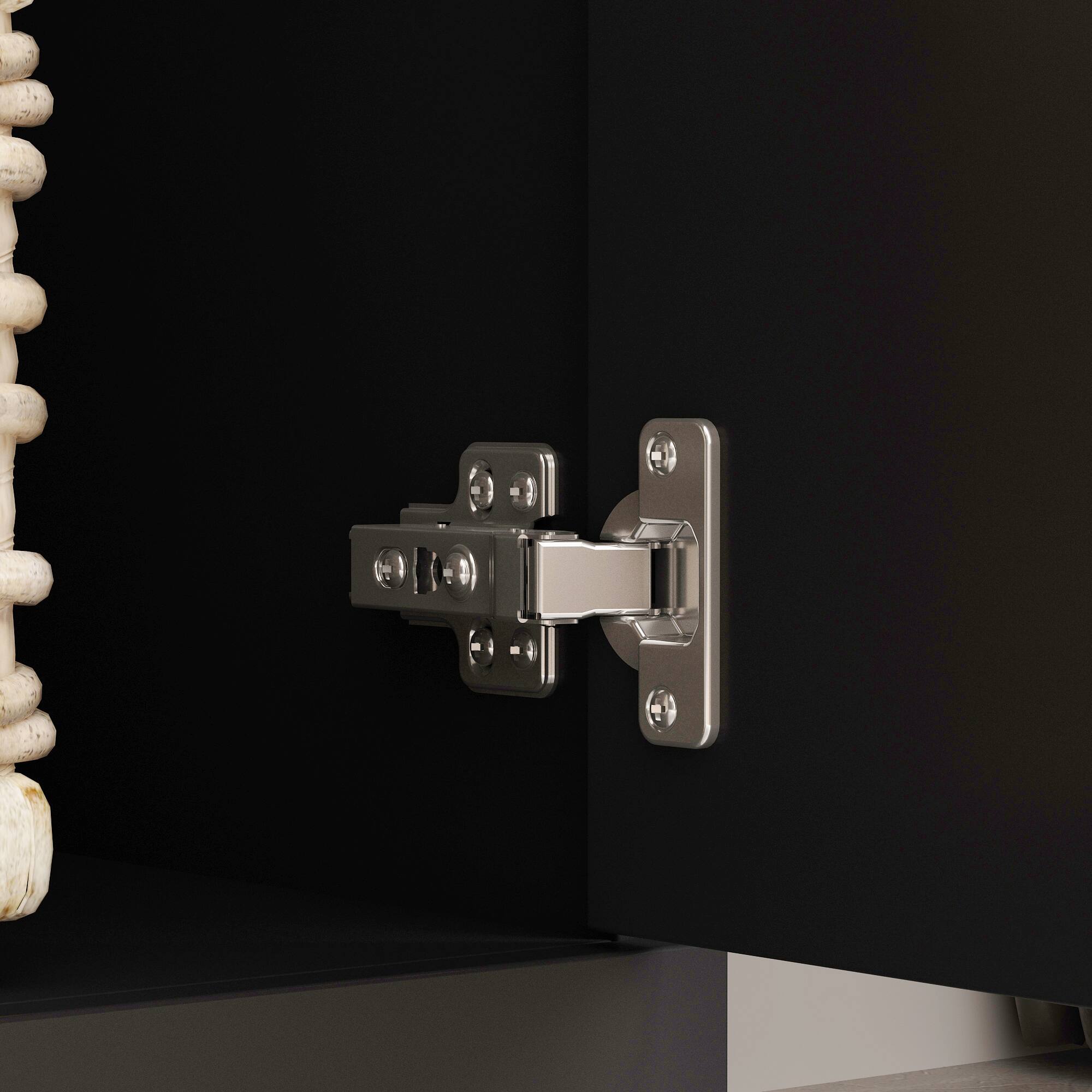 Alt View 6. FUFU&GAGA - Entertainment Center with Surround Design for 75 Inch TVs, Media Console Adjustable Lighting, Cable Management - Black.