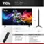 TCL 75" Class (74.5" diag.) QM5K Series / 75QM5K 74.5" I UP 37.8" 40.7" Stand Separation Distance (Narrow) 29.1" Stand Separation Distance (Wide) 55.6" 65.8" 2.2' 13.6" Dimensions: TV with Stand: 65.8" x 40.7" x 13.6" TV without Stand: 65.8" x 37.8" x 2.2" What's in the Box: TCL TV with Google TV TV Stands Power Cable TV Remote + Batteries Quick Start Guide Features and specifications subject to change. Actual remote has pre-set channel buttons. Channels can vary by country.