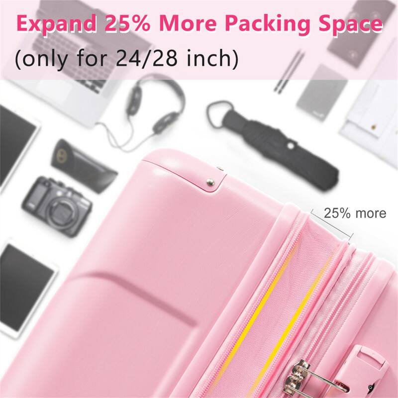 Expand 25% More Packing Space (only for 24/28 inch)