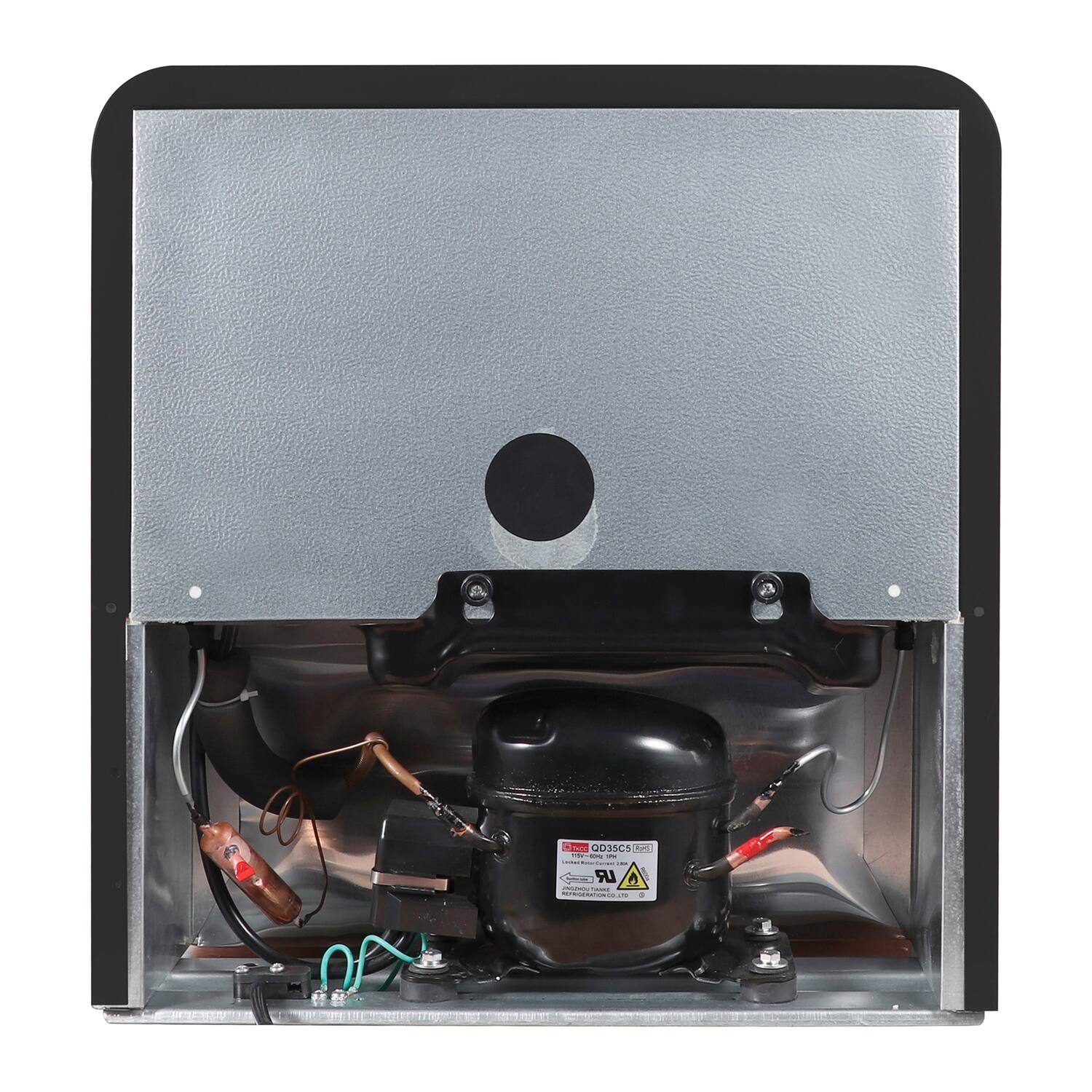 Alt View 1. Magic Chef - 1.7-Cu. Ft. Retro Beverage Cooler - Black.