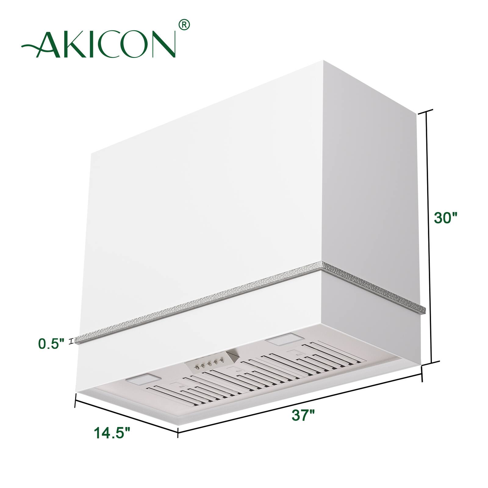 AKICON  
30"  
0.5"  
14.5"  
37"