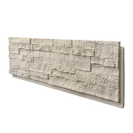 LOVMOR - 1 Pack Faux Stone Wall Covering Panels for Interior and Exterior Decor PU Stone - Rhine Yellow Rust