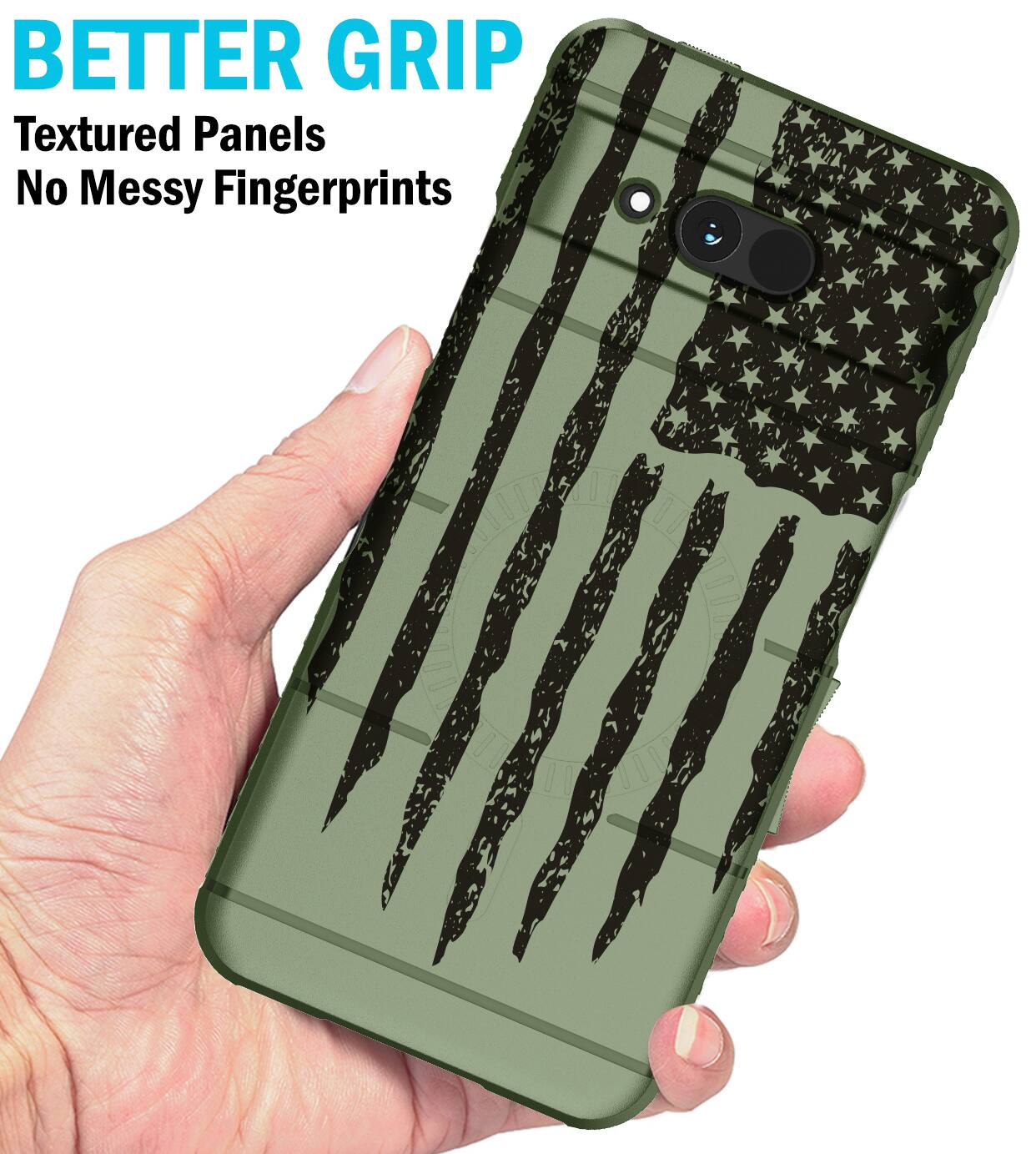 BETTER GRIP  
Textured Panels  
No Messy Fingerprints