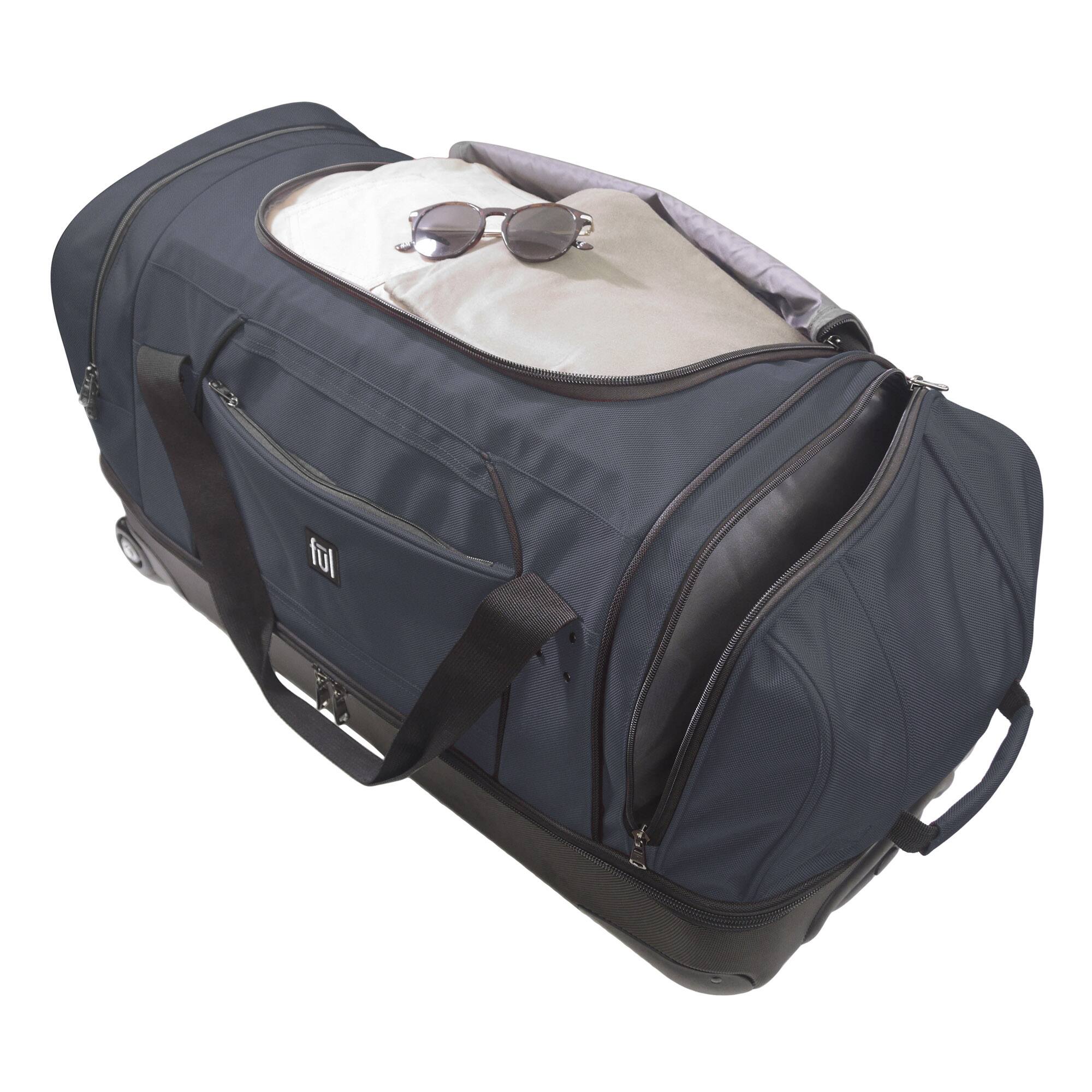 Alt View 4. Ful - Workhorse 30" Split Level Rolling Duffle Bag - NAVY.