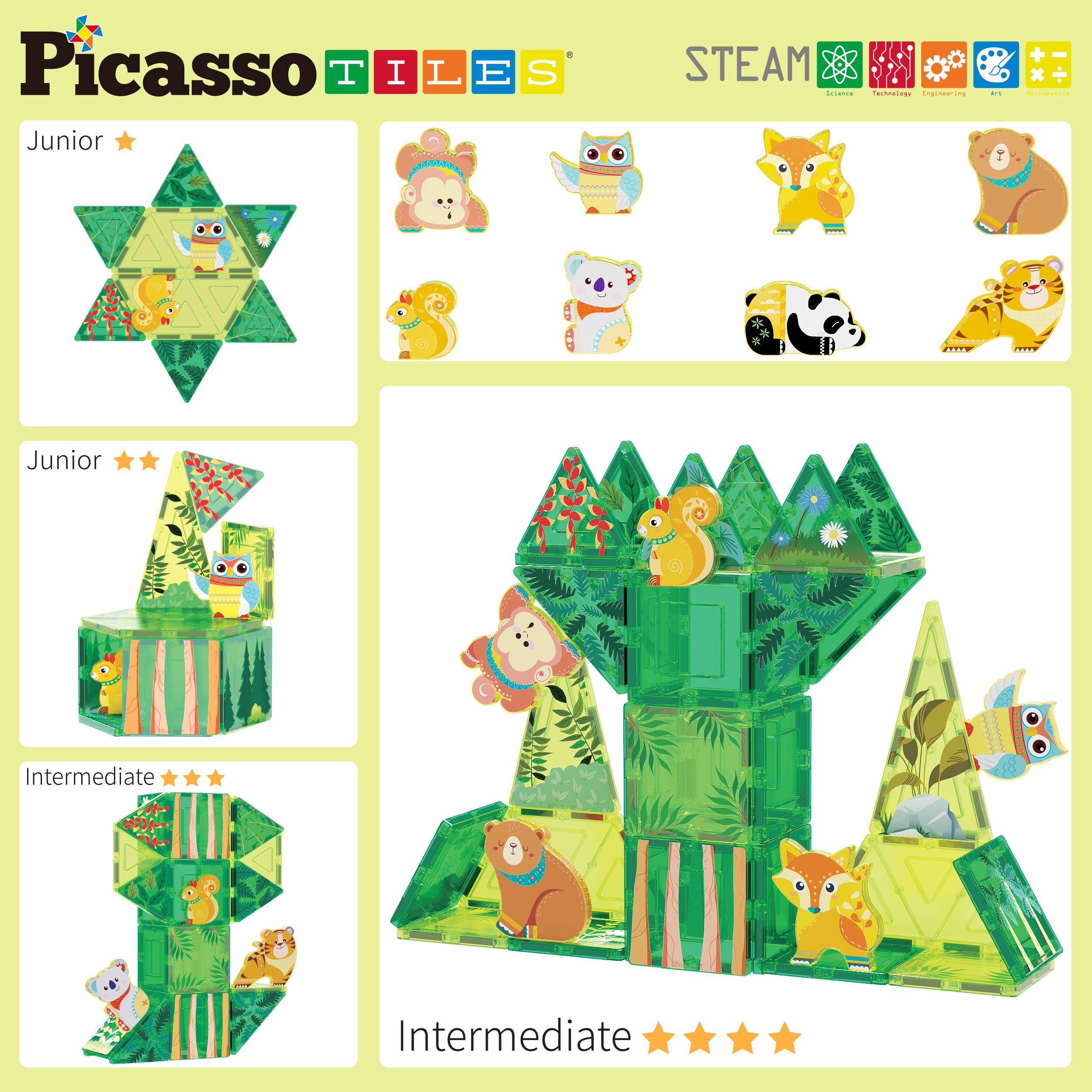 Picasso Tiles

Junior ★

Junior ★★

Intermediate ★★★

Intermediate ★★★★

STEAM
Science Technology Engineering Art Mathematics