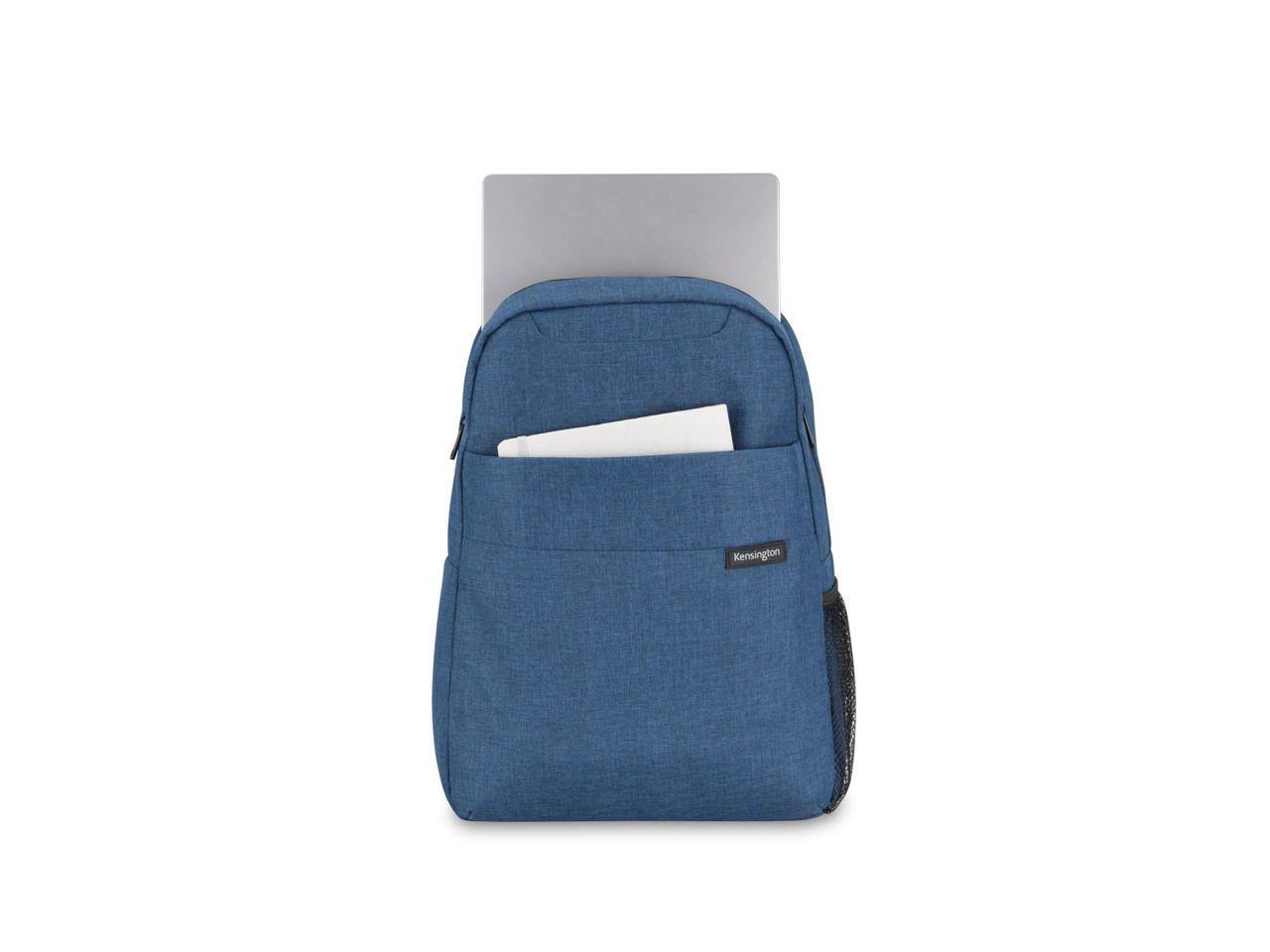 Alt View 9. Kensington - Kensington Simply Portable Lite Backpack for 16" - Navy Blue, Water Resistant, Polyester, Shoulder Strap - Navy Blue.