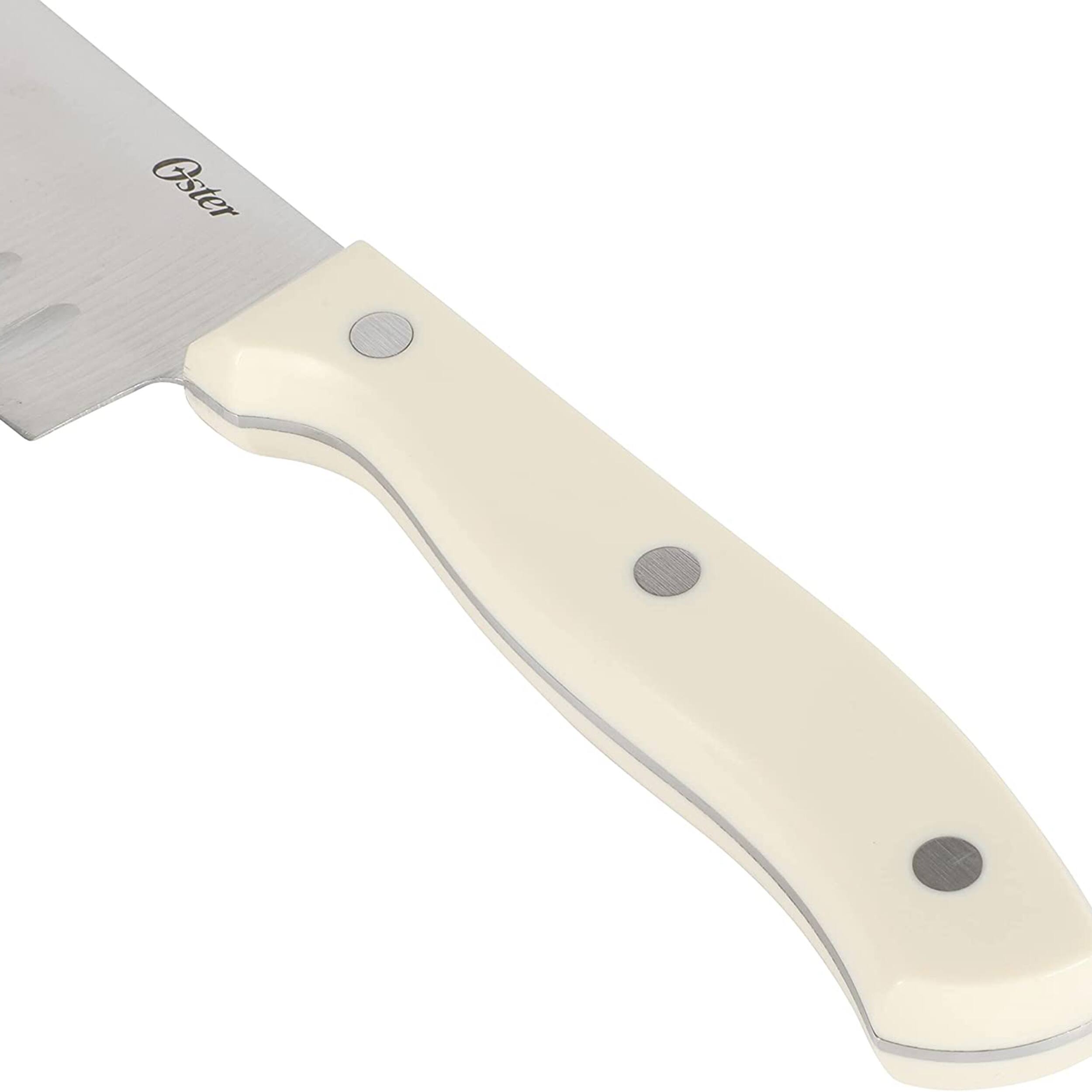 Alt View 4. Oster - Oster Evansville 14 Piece Stainless Steel Blade Cutlery Set in White - White.