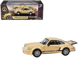 Porsche 911 Carrera RSR 3.0 Sahara Beige with Black Stripes 1/64 Diecast Model Car by Paragon - Beige, Black