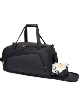 Live At Space - Waterproof Gym Bag with Shoe Wet Compartment MenWomen, Sports Duffle Bags WorkoutFitnessTravelBlack, 20x11x11 - 20 Inch Long x 11 Inch Wide x 11 Inch High