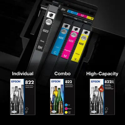 T822XL-BCS (T822XL/T822) DURABrite Ultra High-Yield/Standard Ink, Black/Cyan/Magenta/Yellow