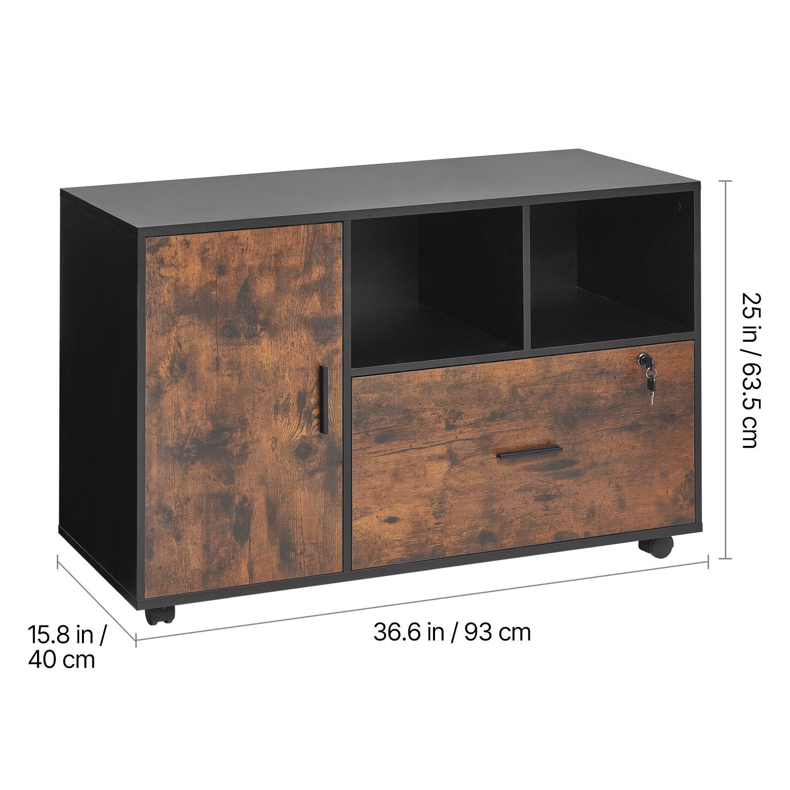 25 in / 63.5 cm  
15.8 in / 40 cm  
36.6 in / 93 cm