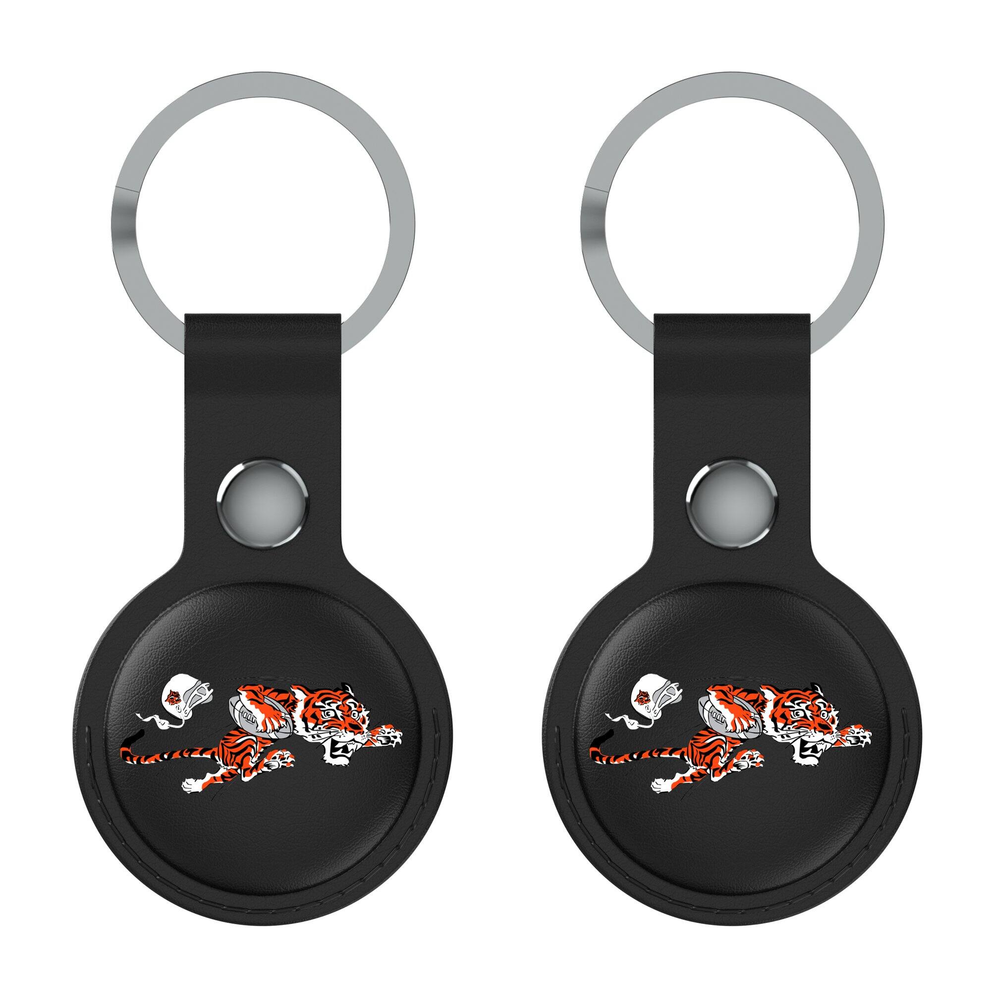 Keyscaper - Cincinnati Bengals Two-Pack AirTag Holders - Black