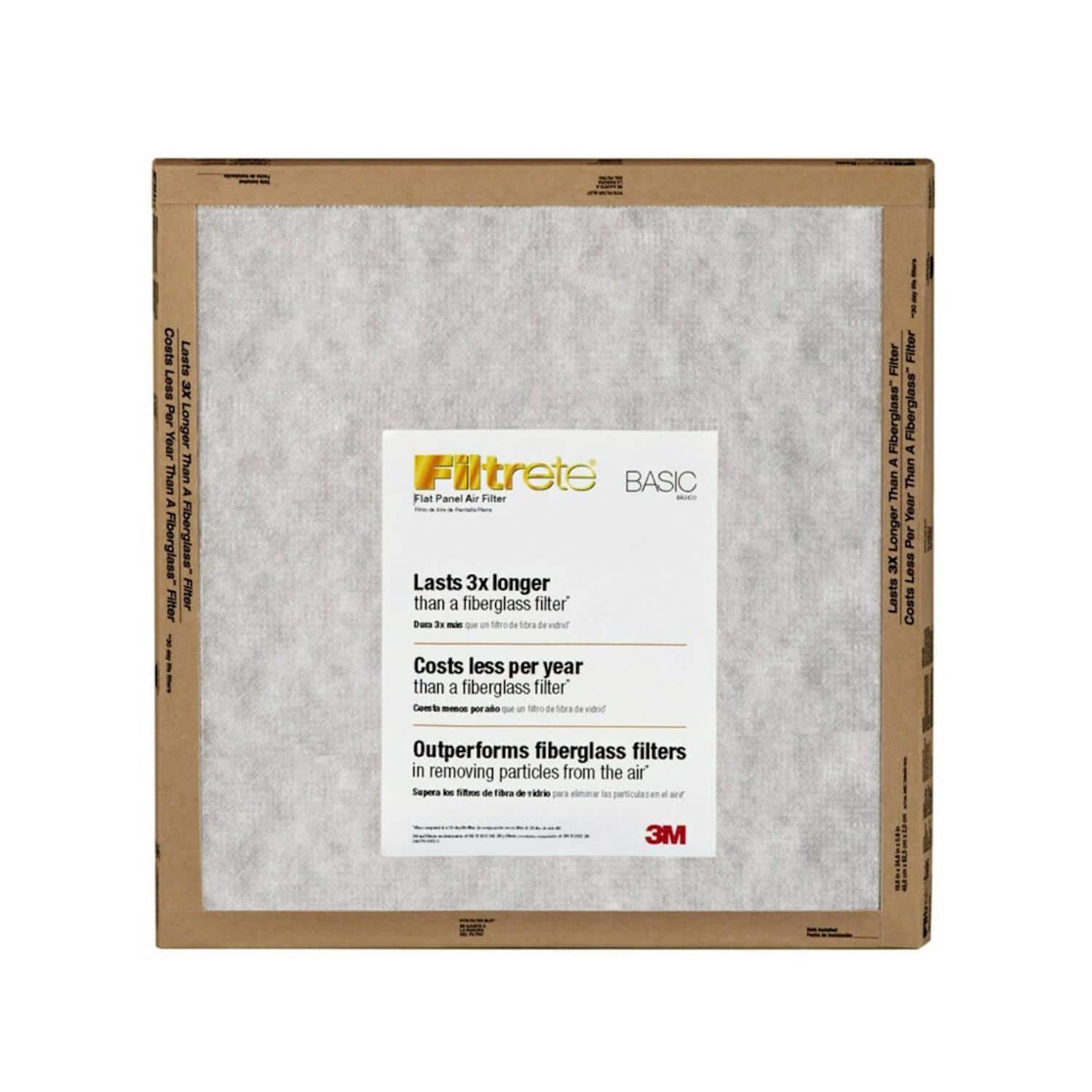 Filtrete - 24 in. W X 24 in. H X 1 in. D Synthetic 2 MERV Flat Panel Filter 2 pk (Case of 24) price history on PriceWatchPro