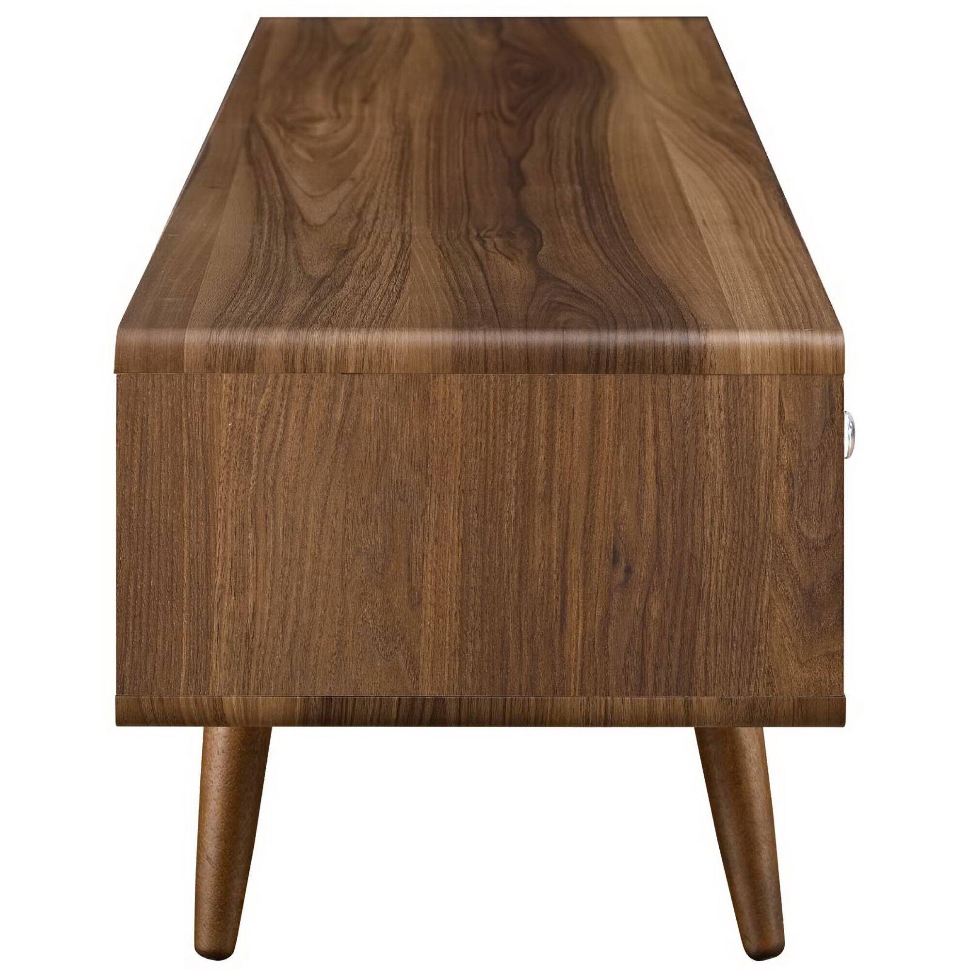 Left. Modway - Transmit 55" TV Stand by Modway - Walnut White.