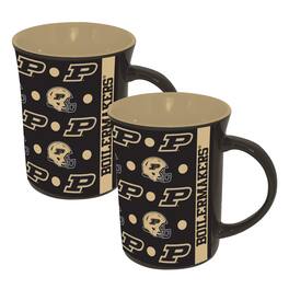 The Memory Company - Purdue Boilermakers Two-Pack 15oz. Line Up Ceramic Mugs - Multicolor