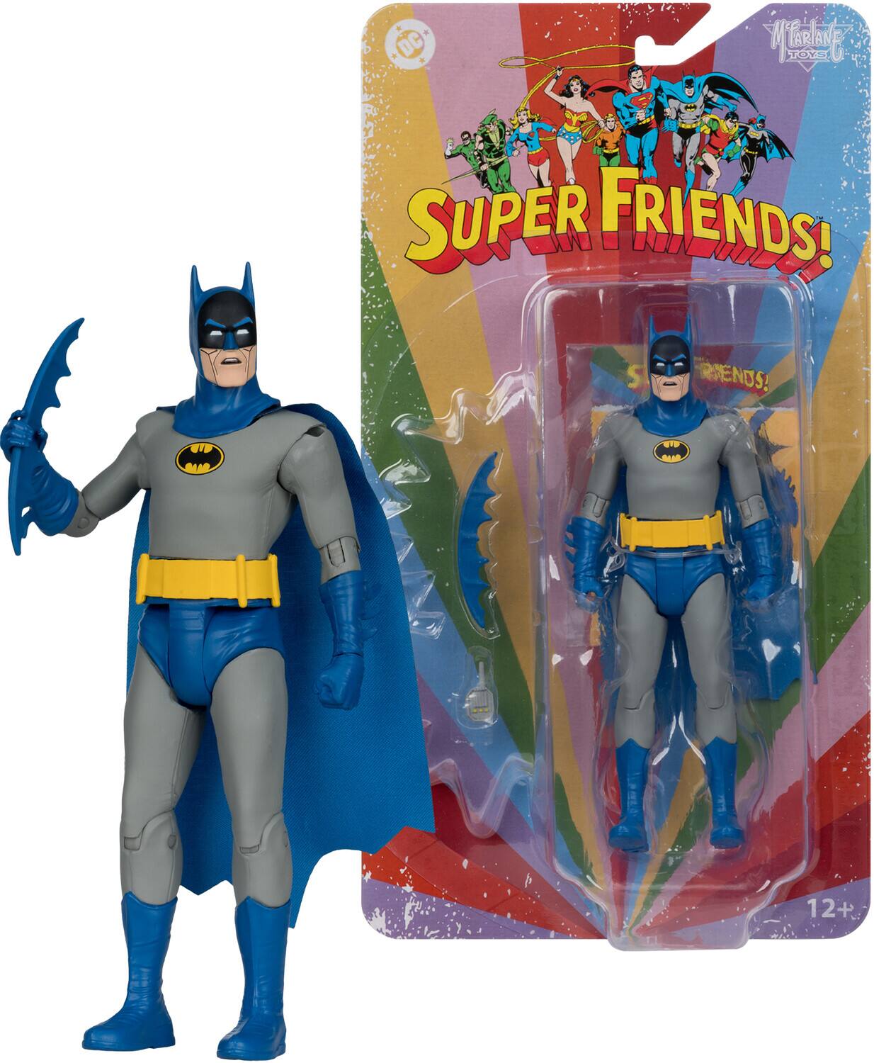 McFarlane Toys - Super Friends - DC Retro - Bizarro Batman 6" Action Figure - COLLECTIBLES