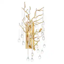 CWI Lighting - Anita 3 Light Wall Sconce With Finish - Gold Leaf