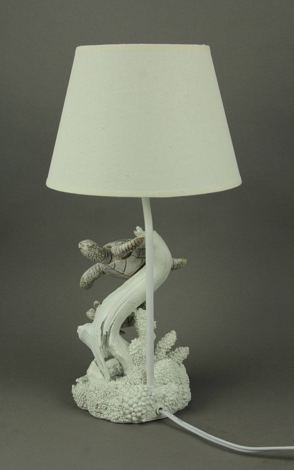 Alt View 2. Fancy That - Mosaic Swimming Sea Turtles Coastal Sea Life Table Lamp Set of 2 - Off-white.