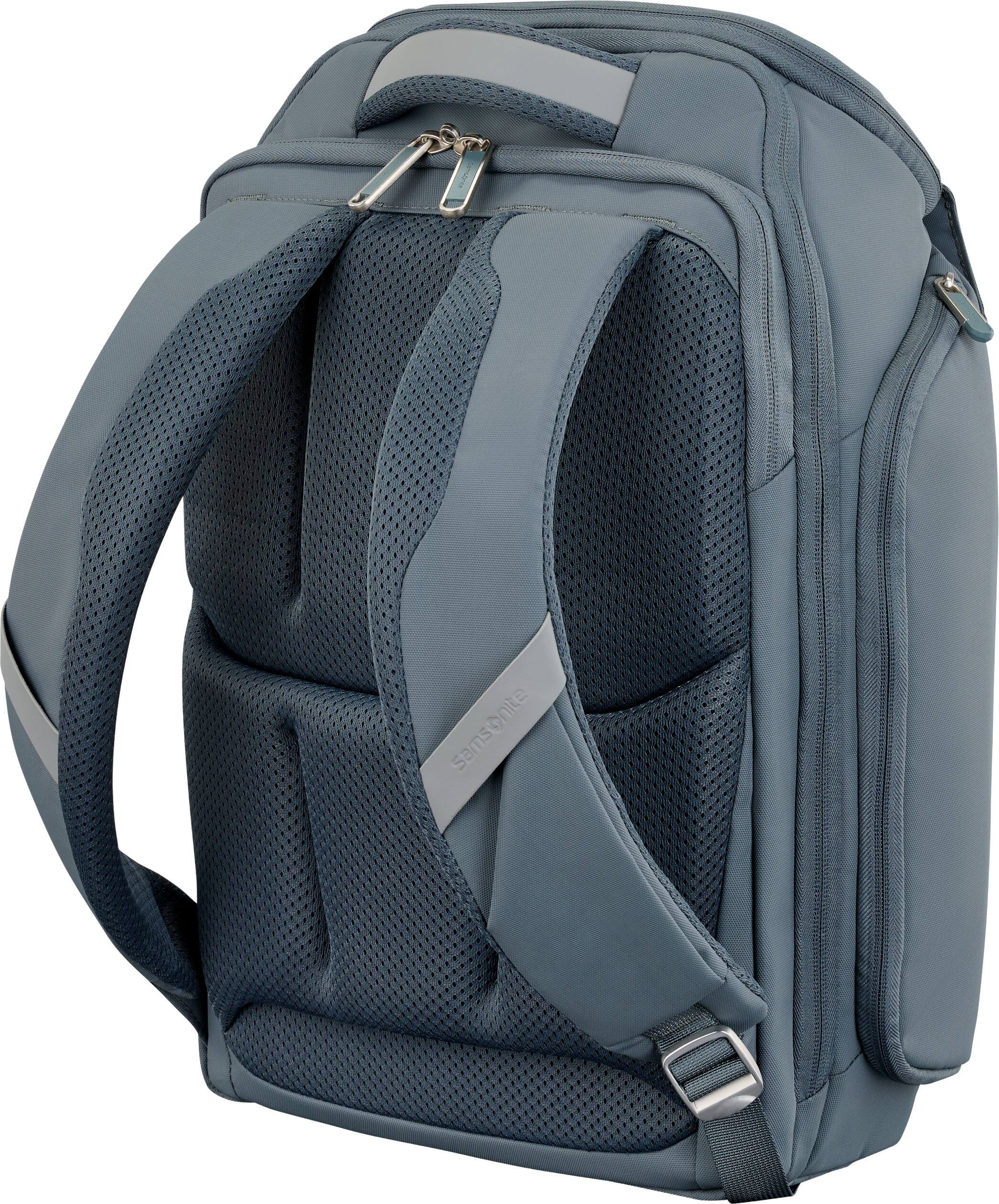 Left. Samsonite - Valt Tech Backpack for laptops up to 16" - Slate Blue.