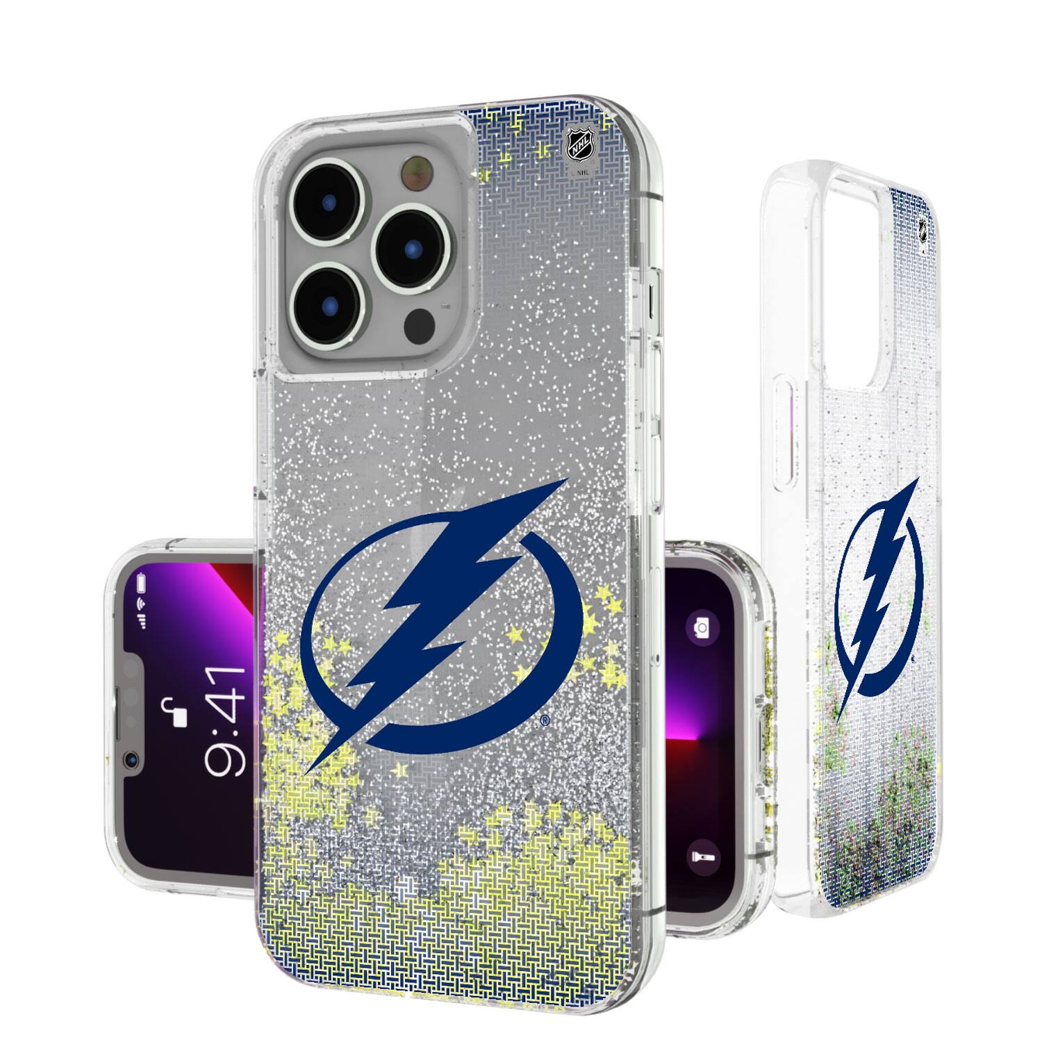 Keyscaper - NHL - Tampa Bay Lightning Linen Logo iPhone Glitter Case - 15 Pro - Multicolor price history on PriceWatchPro
