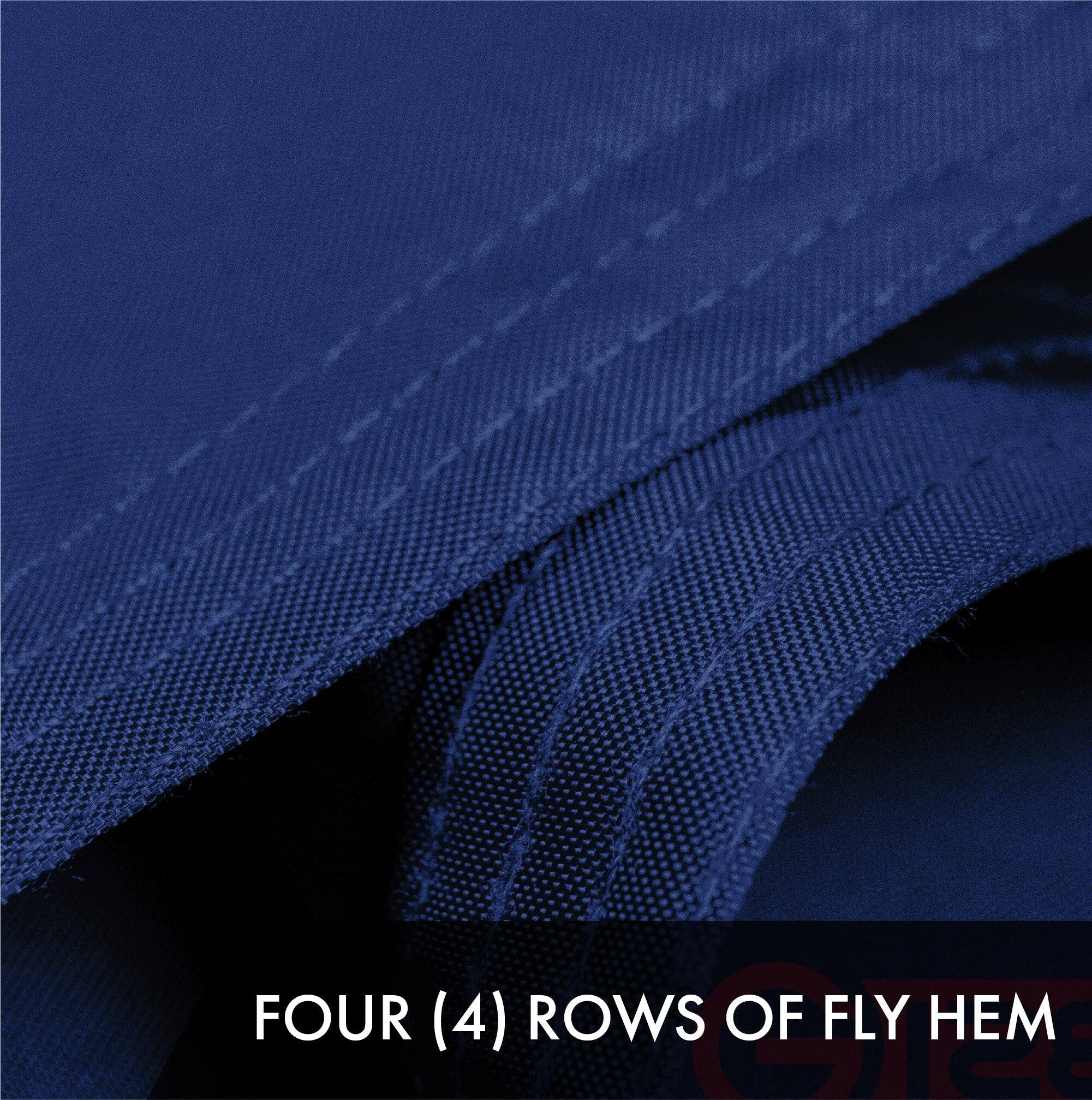 FOUR (4) ROWS OF FLY HEM