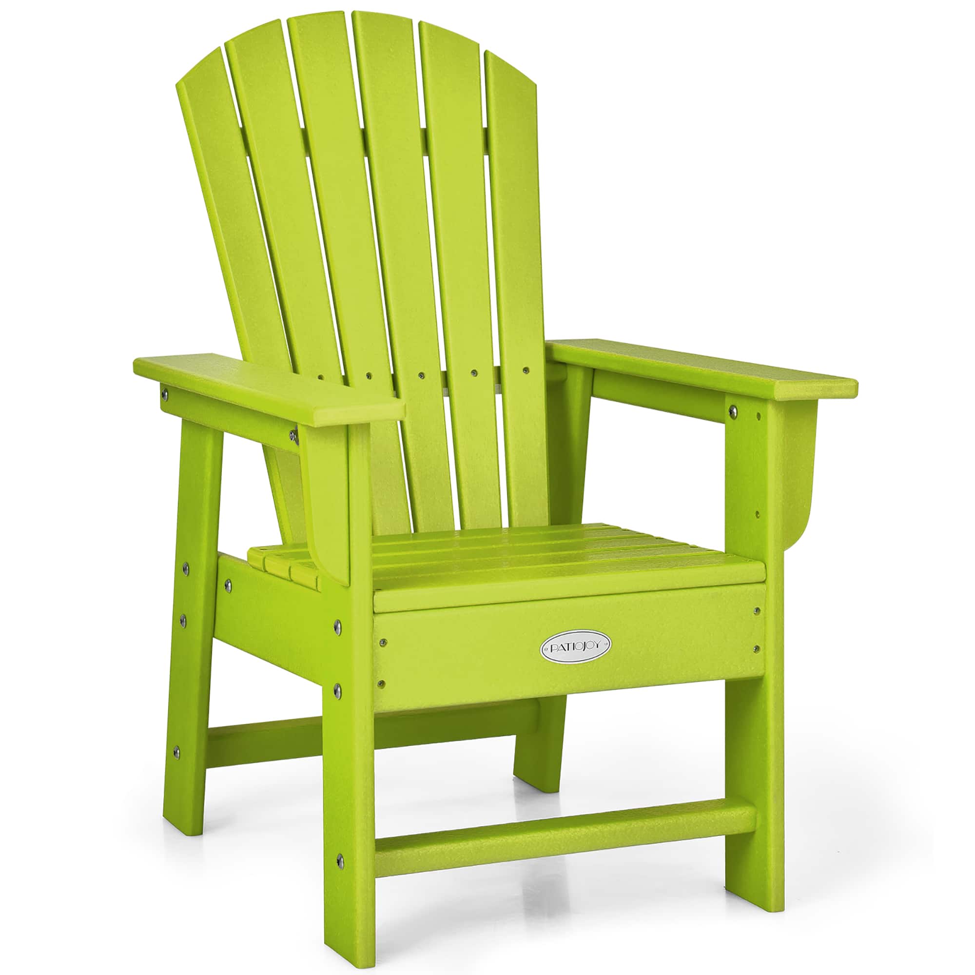 Costway - Patio Kids' Adirondack Chair Seat Weather Resistant for Ages 3-8 - Green