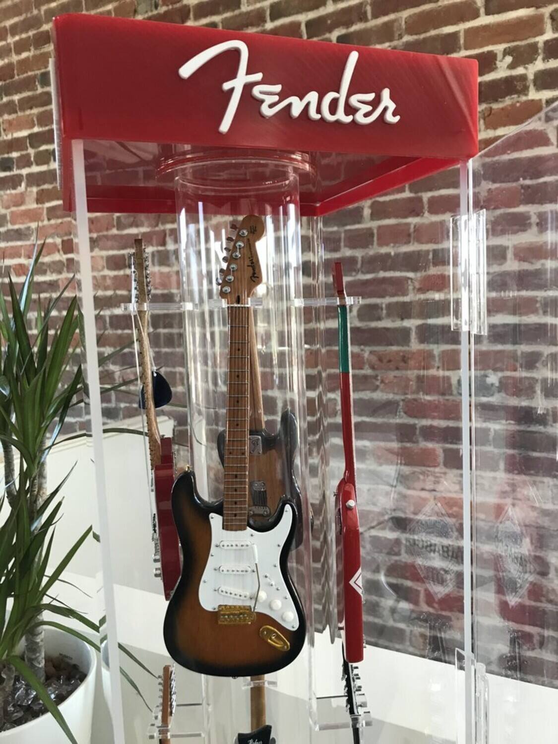 Alt View 4. Axe Heaven - Axe Heaven Custom Mini Guitar Replica Collectible Acrylic Display Case AD-701   - Collectibles - Multicolor.