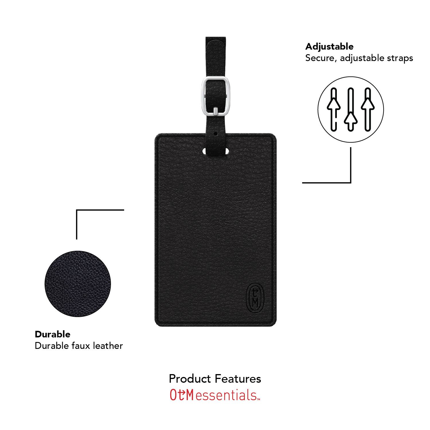 Adjustable  
Secure, adjustable straps  

Durable  
Durable faux leather  

Product Features  
OtMessentials™