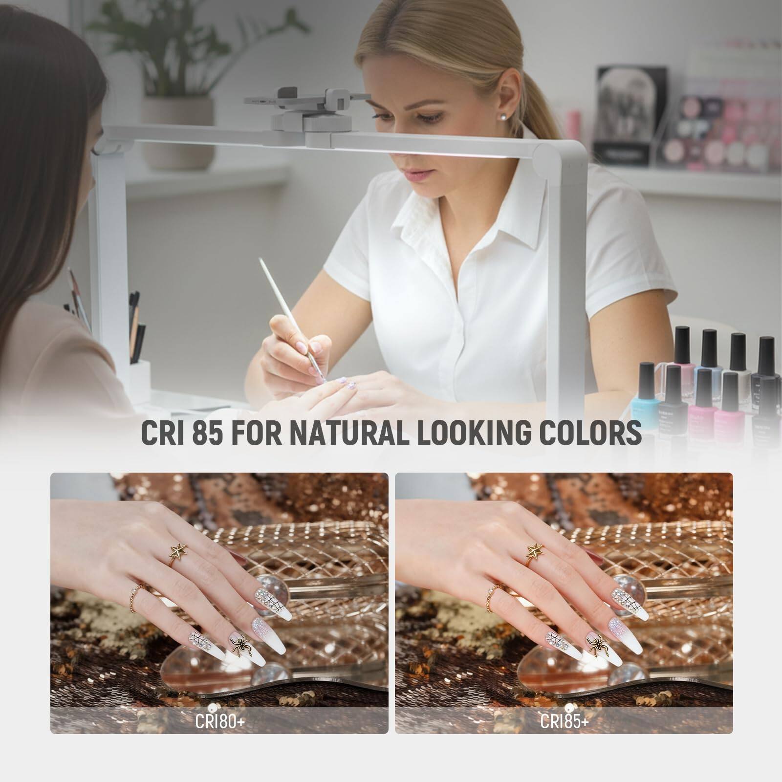 CRI 85 FOR NATURAL LOOKING COLORS  
CRI80  
CRI85+