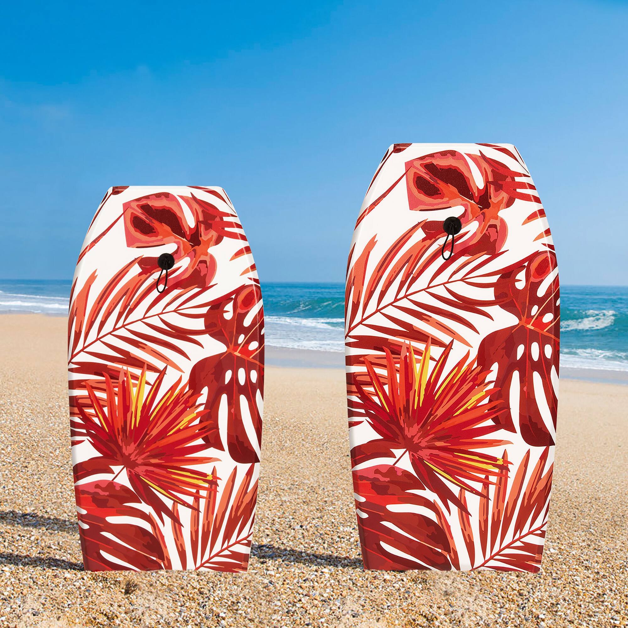Alt View 7. Costway - Costway 41" Bodyboard Lightweight Surfboard W/Wrist Leash Fin EPS Core for Kids & Adults - Red.