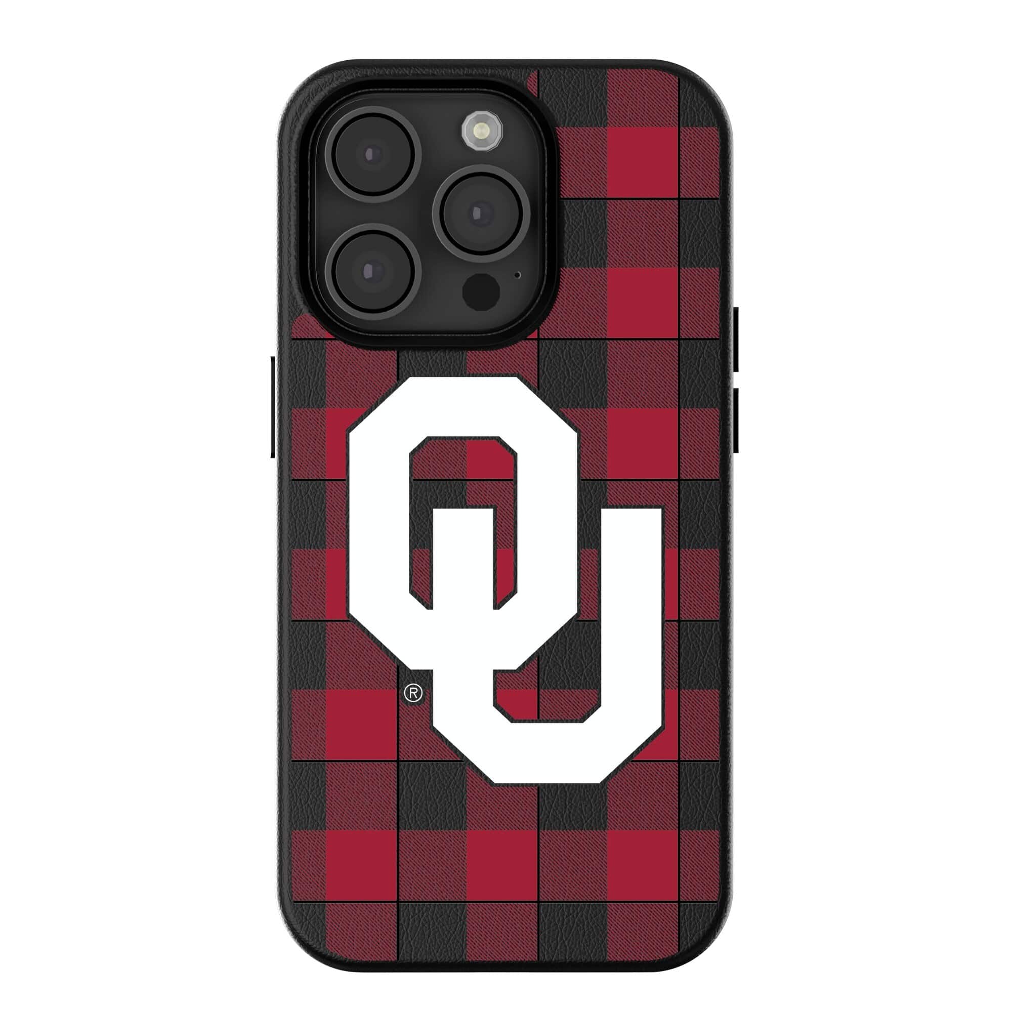 Keyscaper - NCAA - Oklahoma Sooners Plaid Magnetic Bump iPhone Case - 16 Plus - Black price history on PriceWatchPro