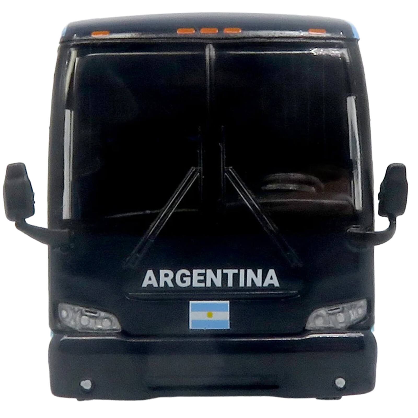 Alt View 3. Iconic Replicas - Prevost X3-45 Coach Bus "Argentina National Football Team" Blue with Graphics 1/87 (HO) Diecast Model by Iconic Replicas.