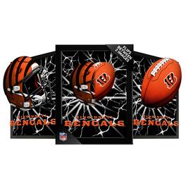 Sporticulture - Cincinnati Bengals 14" x 18" Framed 3D Lenticular Art - Orange