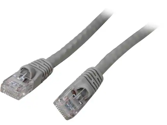 Front. Nippon Labs - Nippon Labs CAT6MB-100GY 100 ft. CAT 6 UTP Injection Molded Boot Patch Ethernet Cable, Gray.