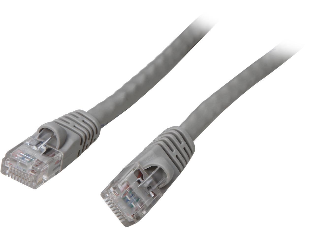 Front. Nippon Labs - Nippon Labs CAT6MB-100GY 100 ft. CAT 6 UTP Injection Molded Boot Patch Ethernet Cable, Gray.