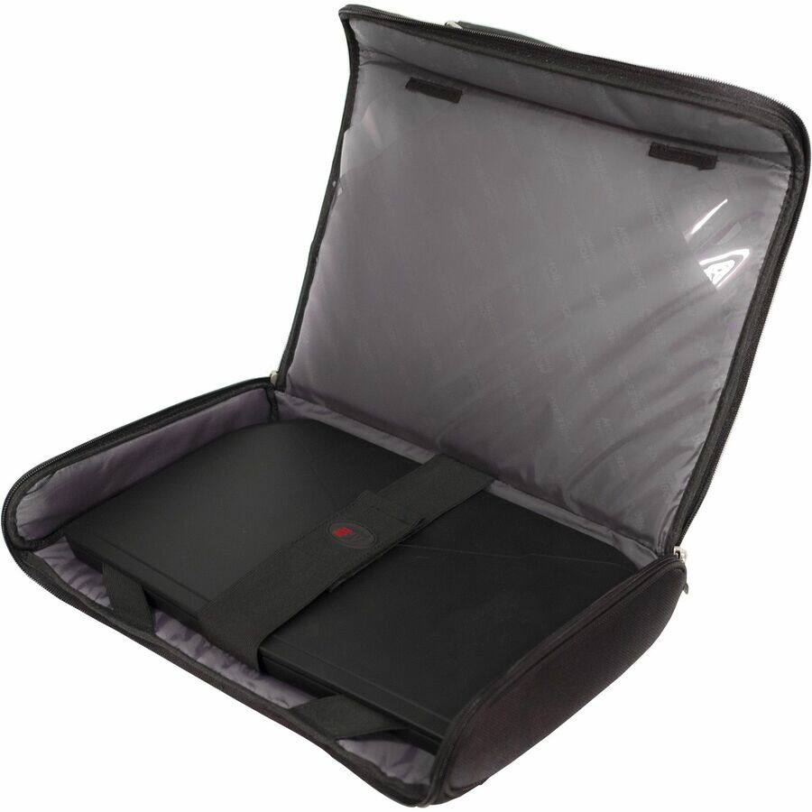Alt View 3. Mobile Edge - Mobile Edge Express Carrying Case (Briefcase) for 16" Notebook, Chromebook - Black - 1680D Ballistic Nylon Body - Black.