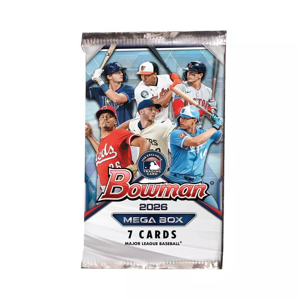 The Exclusive Trading Card: Bowman 2026 Mega Box 7 Cards Major League Baseball