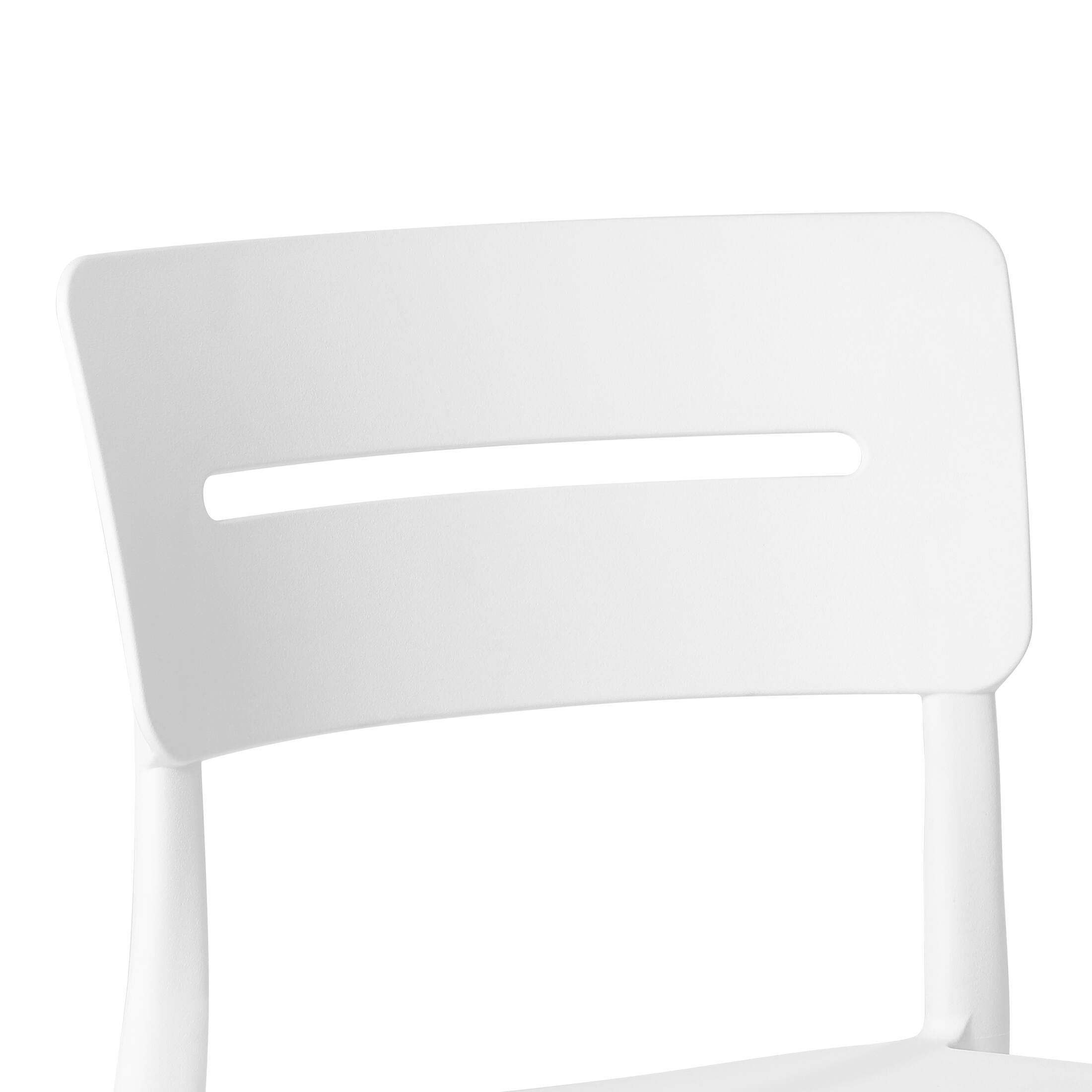 Alt View 1. WestinTrends - WestinTrends Playa Outdoor Modern Stackable Plastic Patio Dining Chairs (Set of 2) - White.