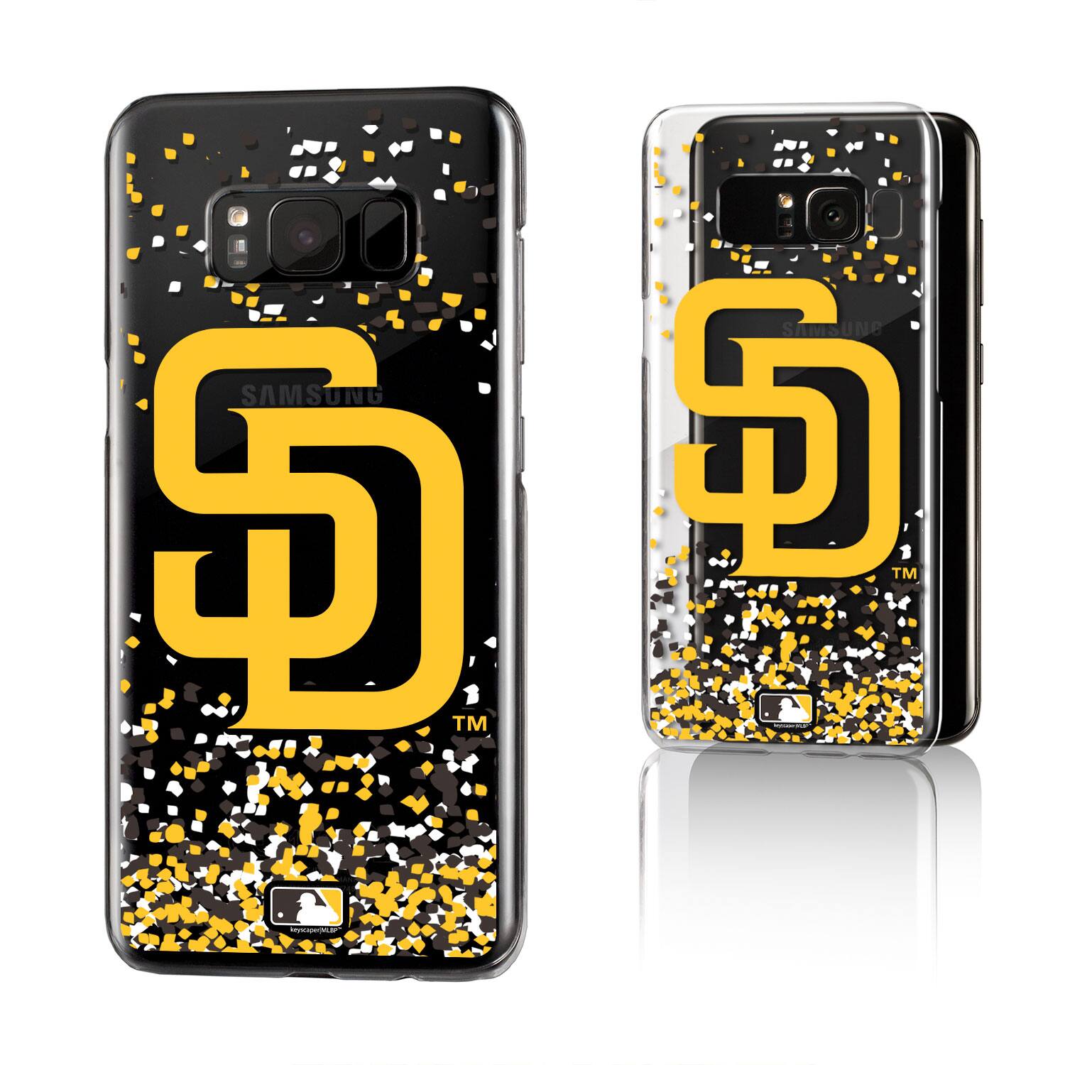 Keyscaper - MLB - San Diego Padres Galaxy S8 Confetti Design Clear Case - S22 - Multicolor price history on PriceWatchPro