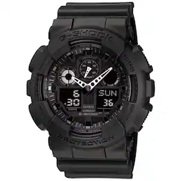 Casio - G-Shock Analog Digital Watch with Magnetic Resistance and 200M Water Protection - GA-100-1A1 - Black