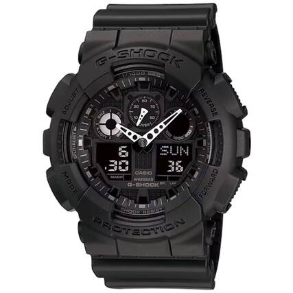 G-SHOCK
1/1000 SEC
ADJUST
50
REVERSE
30
70
ZNS
AL
10
BO
OVER
A.LIGHT
DIS
100
1000
000
SPLIT-RESET
E
SUN
STARI-SIOP
3R
CASIO
MACH
WR20BAR
MODE
SPL
LAP
G-SHOCK
FORWARD
SHOCK RESIST
PROTECTION
