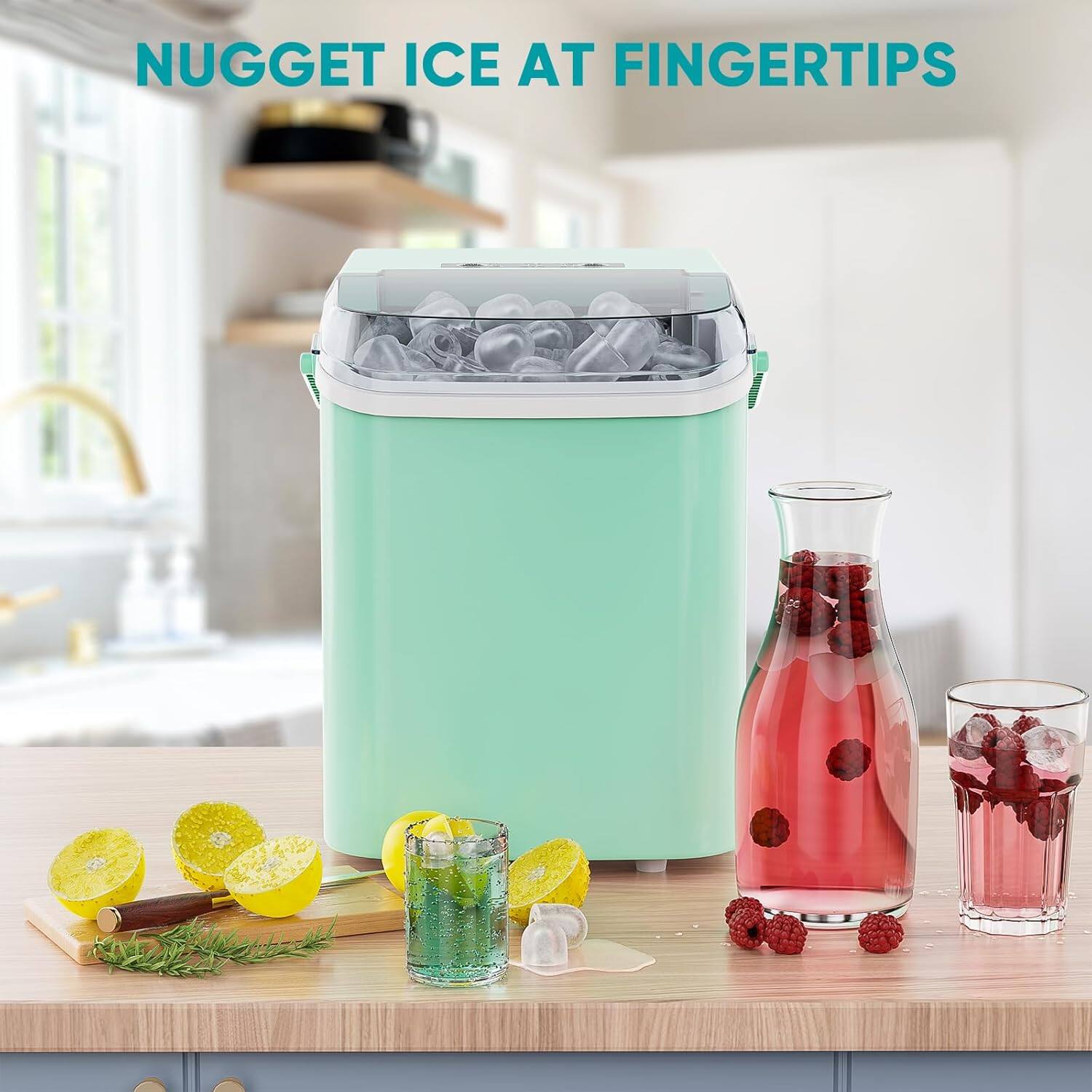 NUGGET ICE AT FINGERTIPS