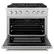 Angle. ZLINE - ZLINE 36 in. Paramount Gas Range with 6 Burner DuoPro Cooktop and Gas Oven (PSGR36) - Stainless Steel.