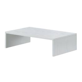 FurniFact - TV/Monitor Riser for TVs up to 25 Inches with Melamine Veneer - White