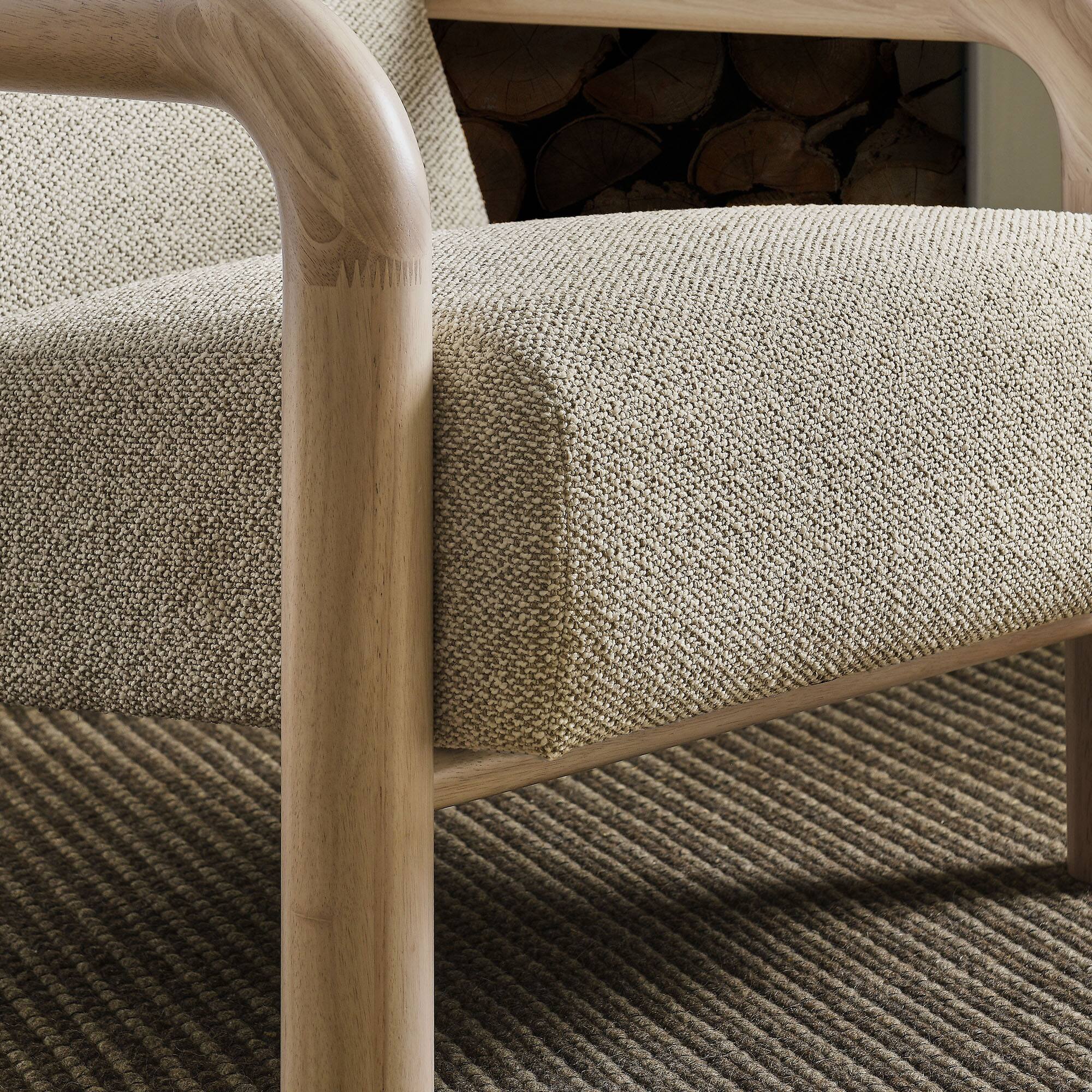 Alt View 1. Modway - Sereno Boucle Accent Chair by Modway - Marble Oak.