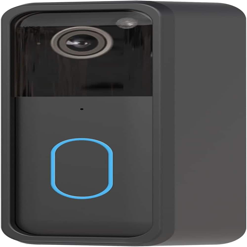 Schertz - Adhesive Blink Doorbell Mount – No-Drill, Sensor Safe, 2nd Gen Only - Black