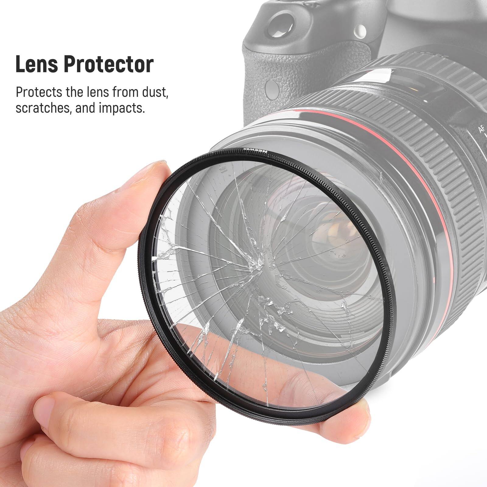 Lens Protector  
Protects the lens from dust, scratches, and impacts.