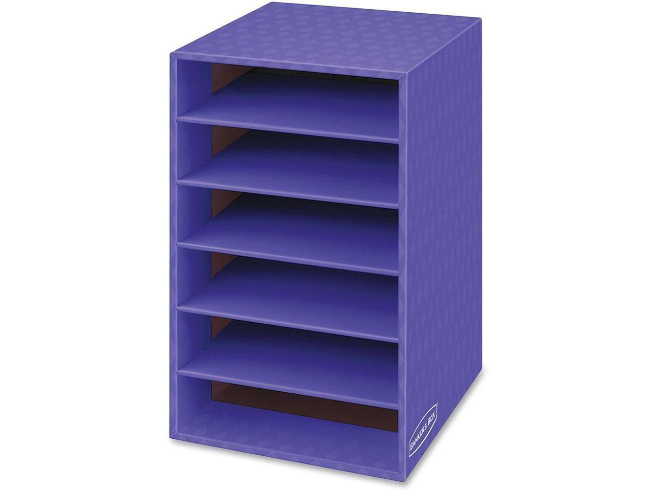 Alt View 9. Fellowes - Vertical Classroom Organizer, 6 Shelves, 11 7/8 X 13 1/4 X 18, Purple.